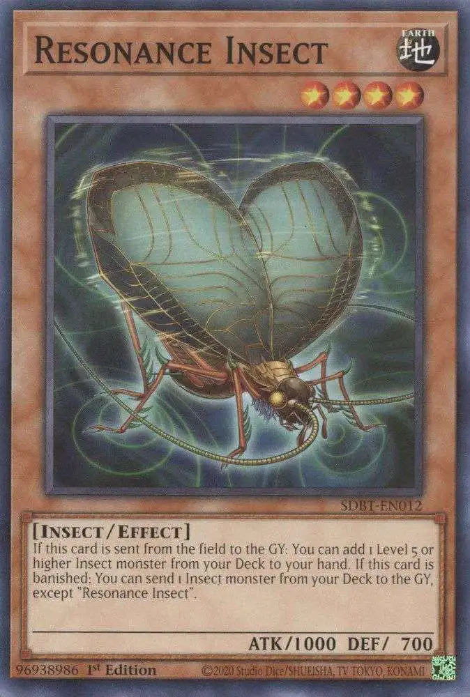 YuGiOh Structure Deck: Beware of Traptrix Common Resonance Insect SDBT-EN012