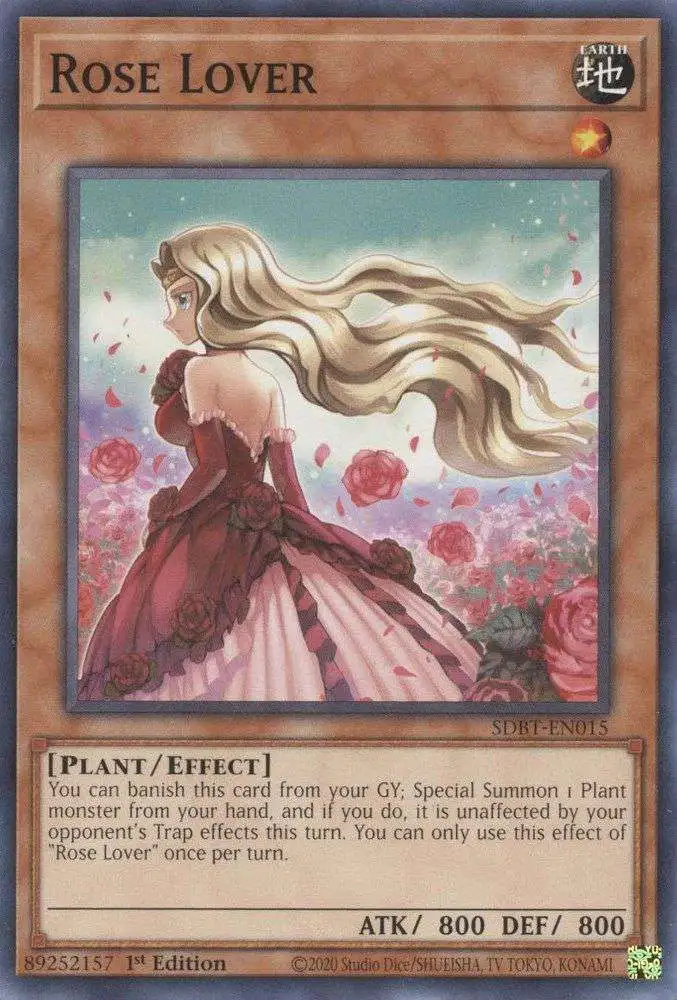 YuGiOh Structure Deck: Beware of Traptrix Common Rose Lover SDBT-EN015