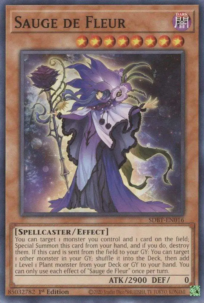 YuGiOh Structure Deck: Beware of Traptrix Common Sauge de Fleur SDBT-EN016