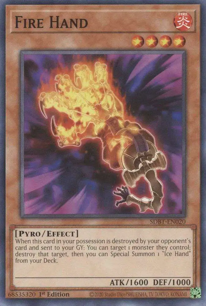 YuGiOh Structure Deck: Beware of Traptrix Common Fire Hand SDBT-EN020