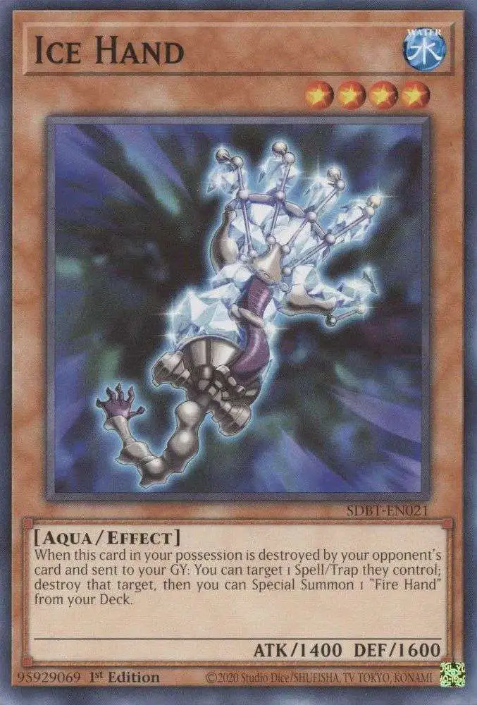 YuGiOh Structure Deck: Beware of Traptrix Common Ice Hand SDBT-EN021