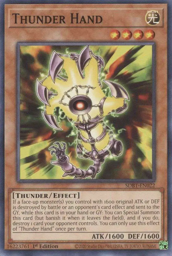 YuGiOh Structure Deck: Beware of Traptrix Common Thunder Hand SDBT-EN022