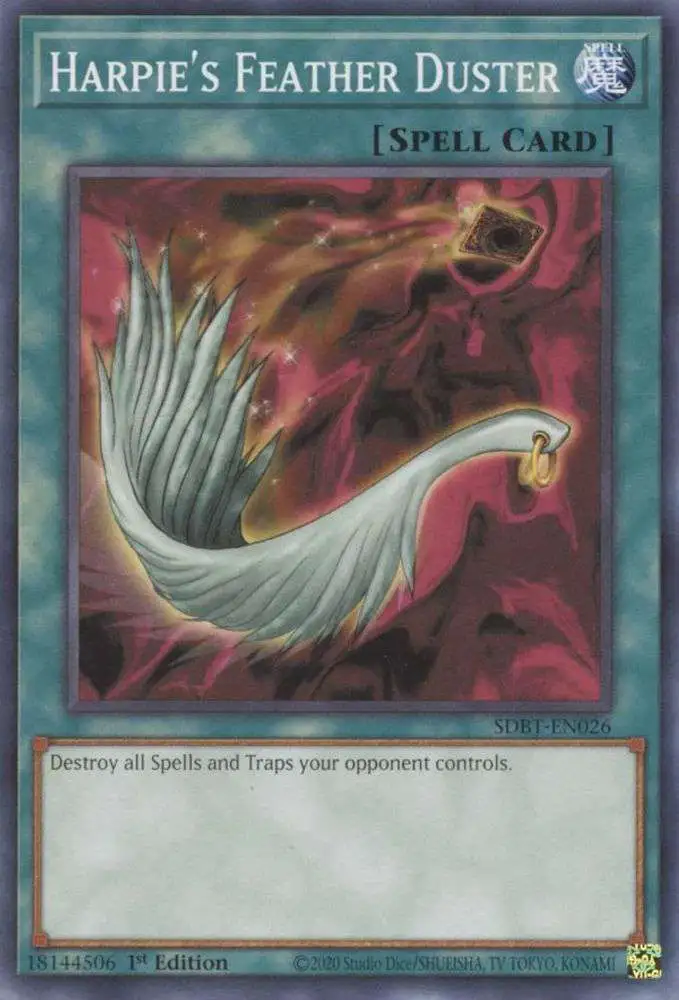 YuGiOh Structure Deck: Beware of Traptrix Common Harpie's Feather Duster SDBT-EN026