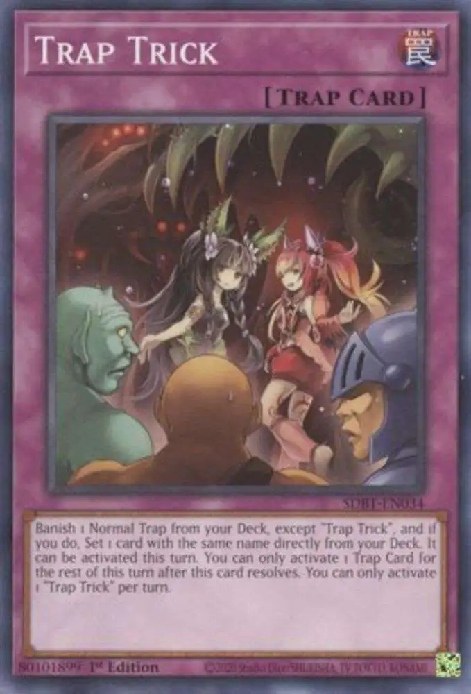 YuGiOh Structure Deck: Beware of Traptrix Common Trap Trick SDBT-EN034