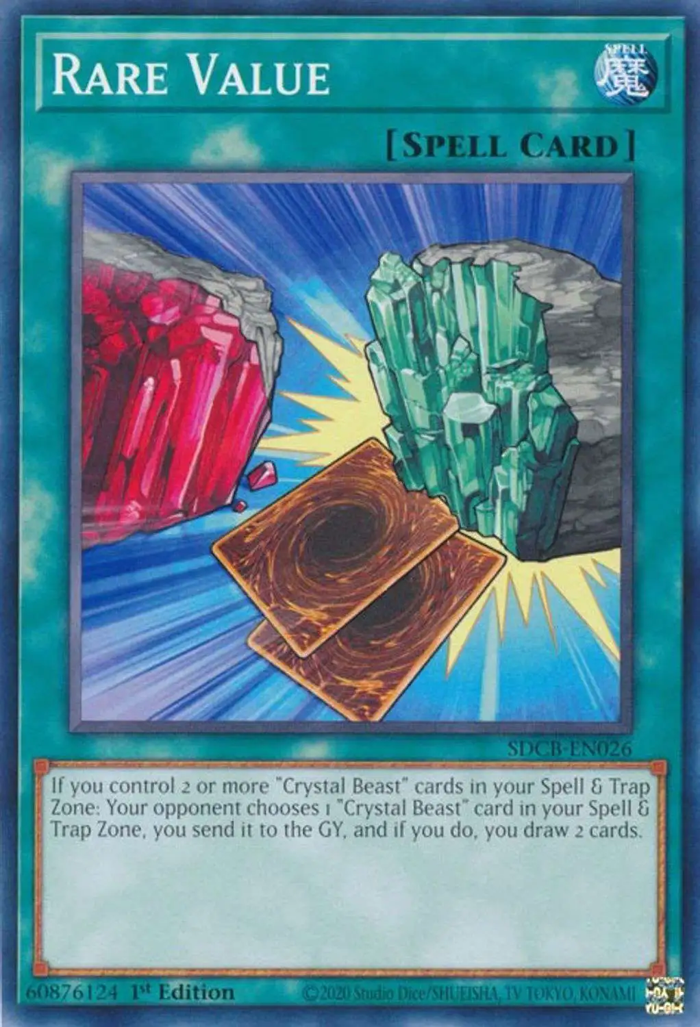 YuGiOh Structure Deck: Legend of the Crystal Beasts Common Rare Value SDCB-EN026