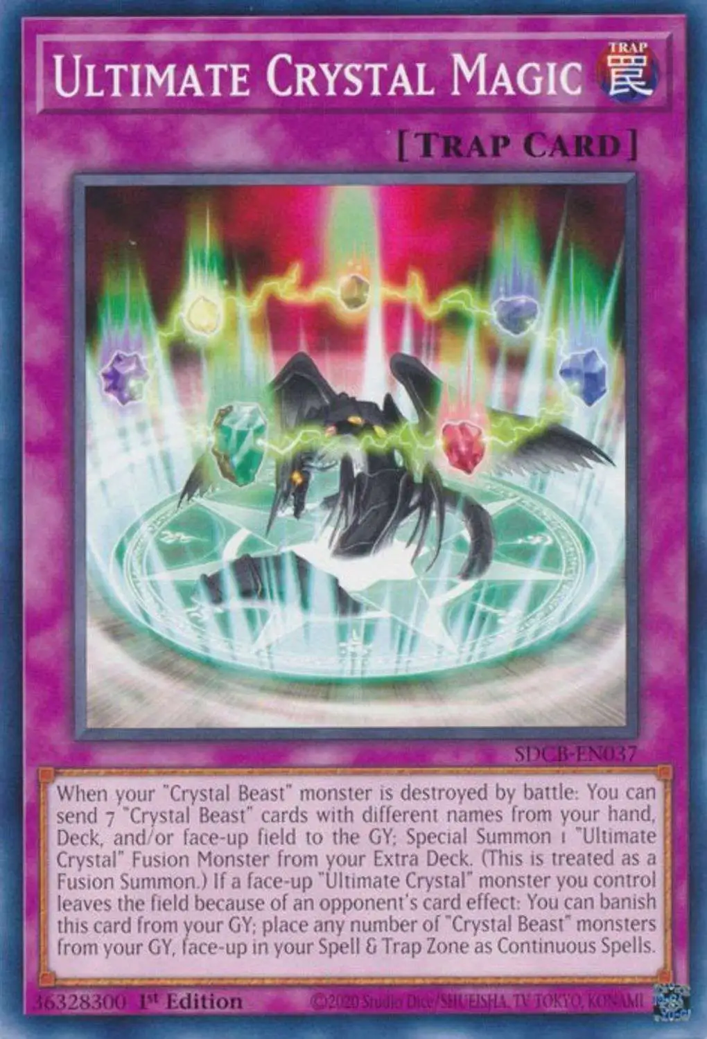 YuGiOh Structure Deck: Legend of the Crystal Beasts Common Ultimate Crystal Magic SDCB-EN037