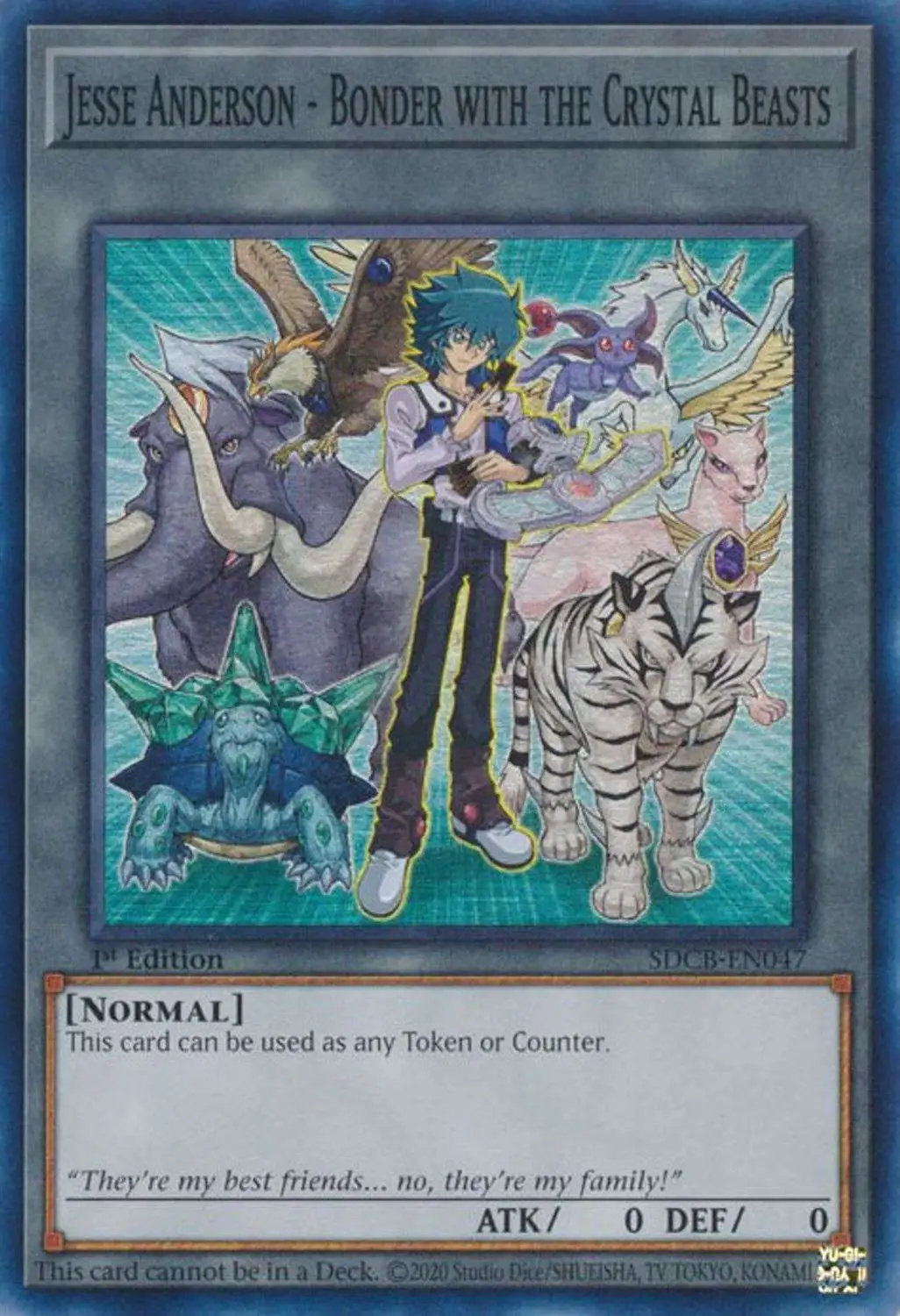 YuGiOh Structure Deck: Legend of the Crystal Beasts Super Rare Jesse Anderson - Bonder with the Crystal Beasts SDCB-EN047