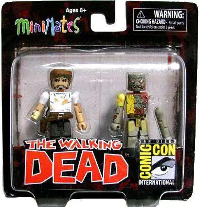 Walking Dead Minimates SDCC Exclusive Rick Grimes & Vacation Zombie 