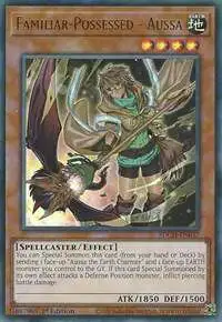 YuGiOh Structure Deck: Spirit Charmers Ultra Rare Familiar-Possessed - Aussa SDCH-EN037 [Alternate Art]