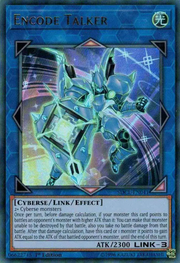 YuGiOh Structure Deck: Cyberse Link Ultra Rare Encode Talker SDCL-EN041