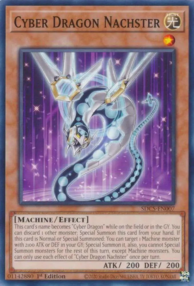YuGiOh Structure Deck Cyber Strike Single Card Common Cyber Dragon Nachster  SDCS-EN007 - ToyWiz