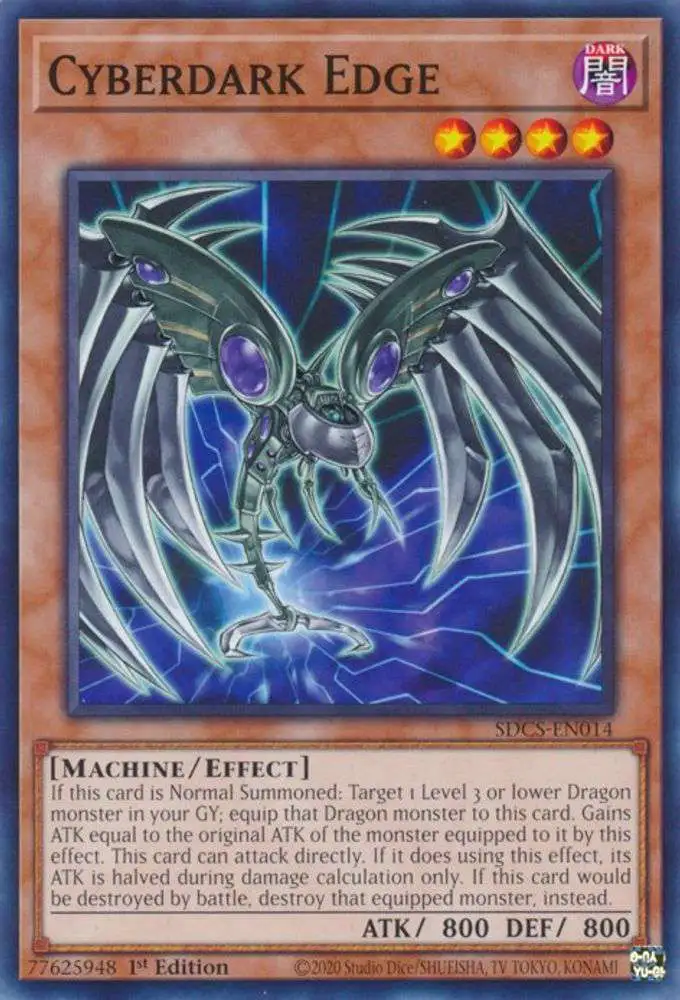YuGiOh Structure Deck Cyber Strike Single Card Common Cyberdark Edge  SDCS-EN014 - ToyWiz