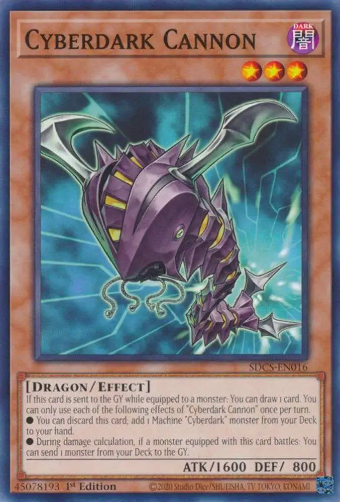 YuGiOh Structure Deck: Cyber Strike Common Cyberdark Cannon SDCS-EN016