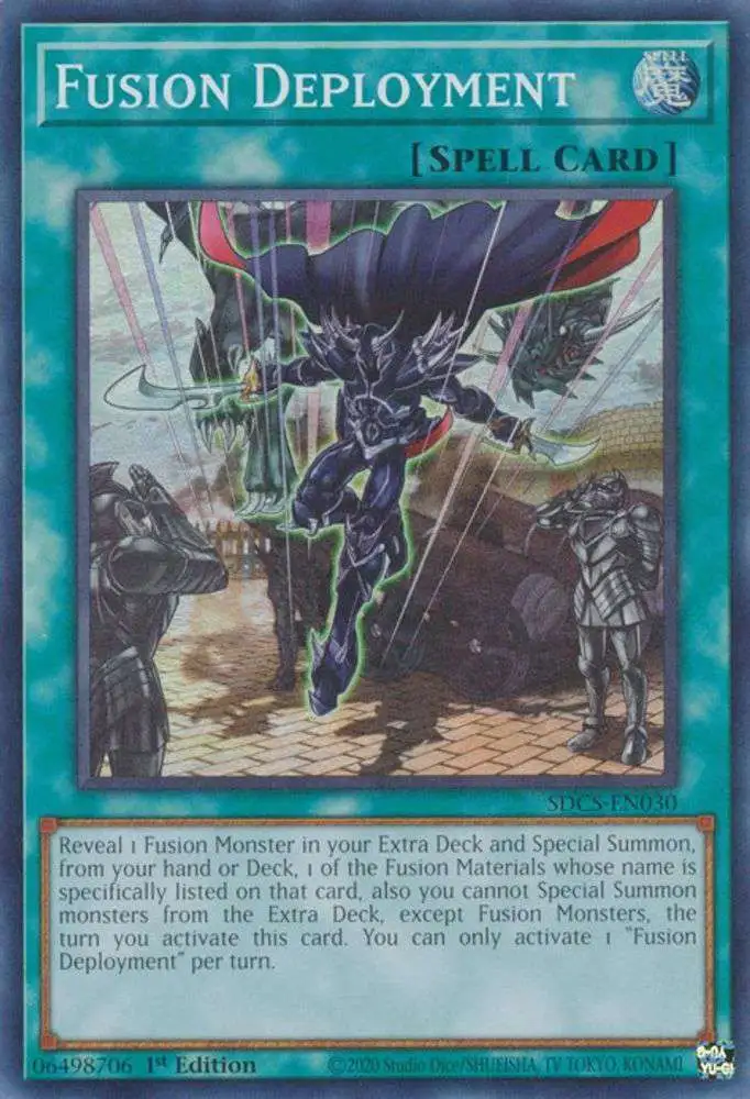 YuGiOh Structure Deck: Cyber Strike Super Rare Fusion Deployment SDCS-EN030