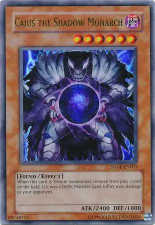 YuGiOh GX Trading Card Game The Dark Emperor Ultra Rare Caius the Shadow Monarch SDDE-EN001