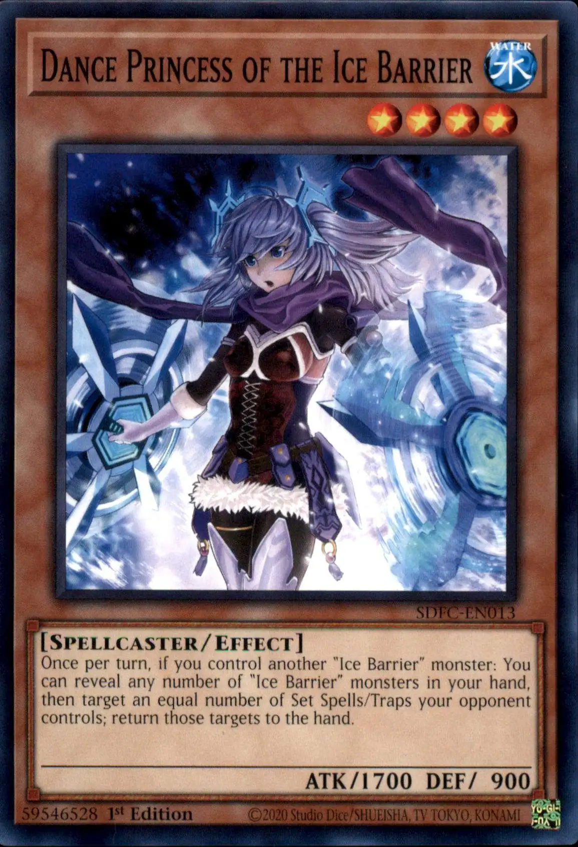 YuGiOh Freezing Chains Common Dance Princess of the Ice Barrier SDFC-EN013