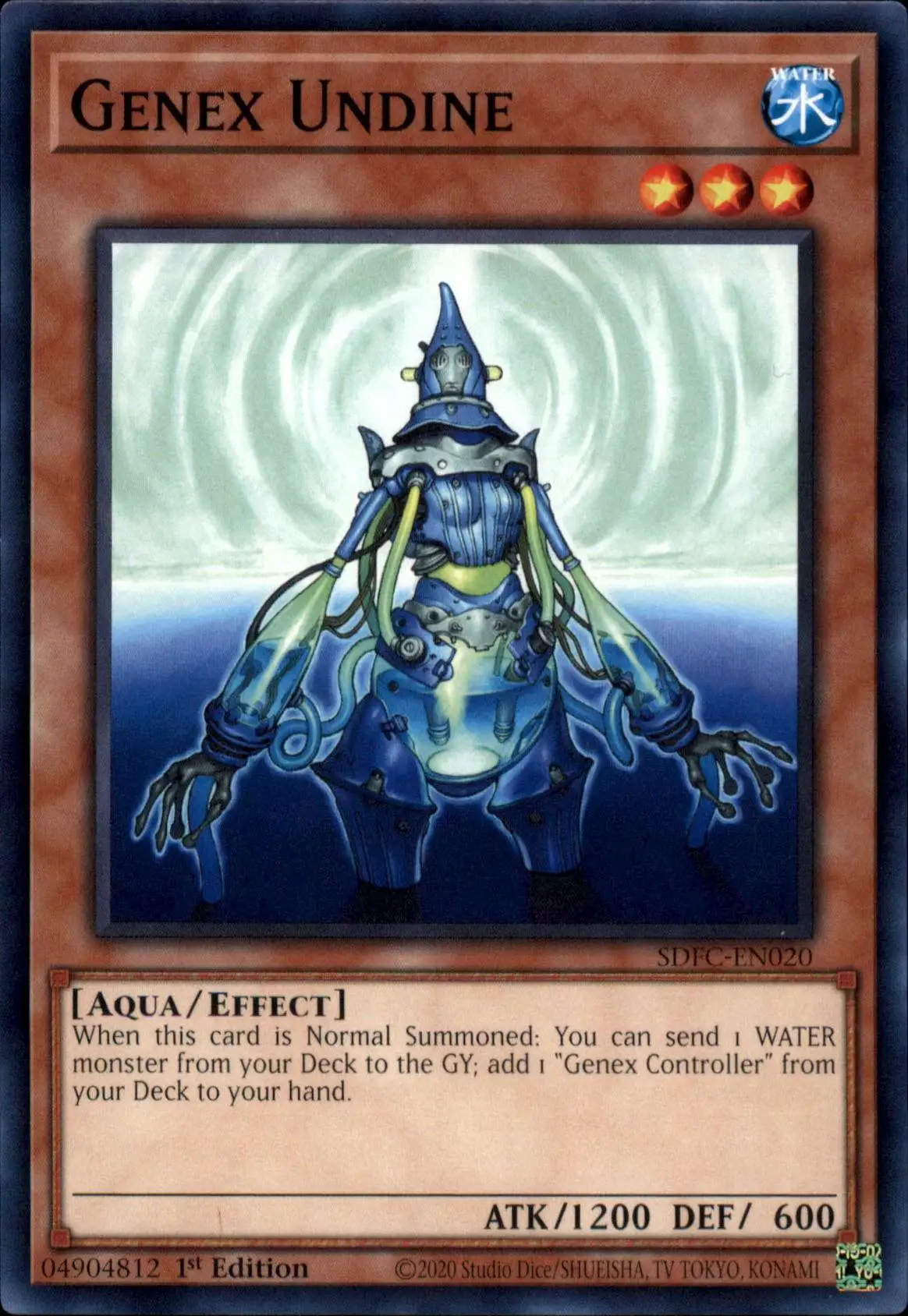 YuGiOh Freezing Chains Common Genex Undine SDFC-EN020