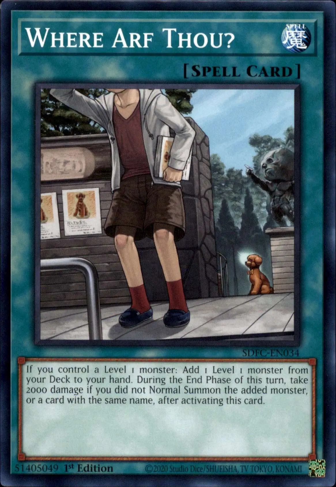 YuGiOh Freezing Chains Common Where Arf Thou? SDFC-EN034