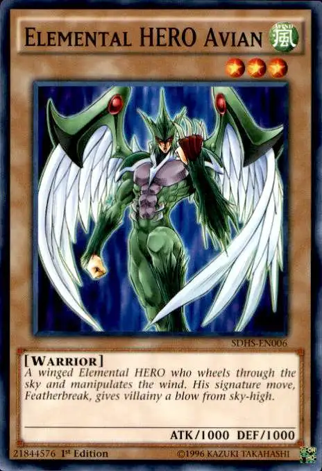 Elemental HERO Bladedge SDHS-EN009 Common Yu-Gi-Oh Card 1st Edition New