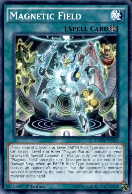 YuGiOh Yugi Muto Structure Deck Common Magnetic Field SDMY-EN024