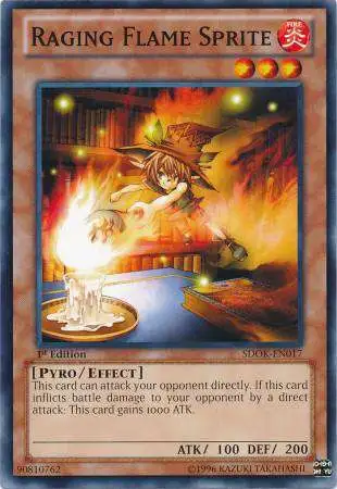  YU-GI-OH! - Fire King Avatar Barong (SDOK-EN002) - Structure  Deck: Onslaught of The Fire Kings - 1st Edition - Common : Toys & Games