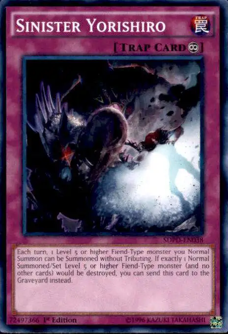 YuGiOh Pendulum Domination Structure Deck Common Sinister Yorishiro SDPD-EN038
