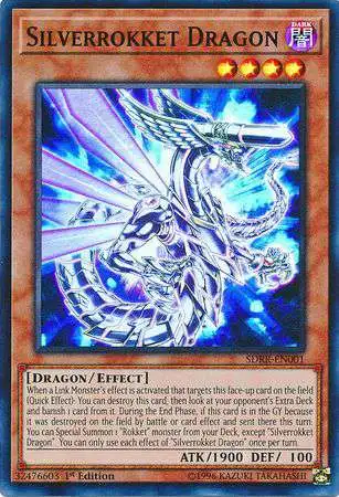 YuGiOh Structure Deck: Rokket Revolt Super Rare Silverrokket Dragon SDRR-EN001