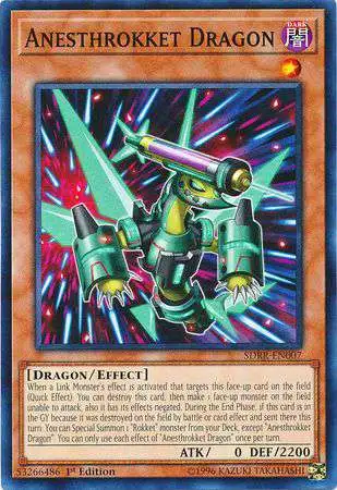 YuGiOh Structure Deck: Rokket Revolt Common Anesthrokket Dragon SDRR-EN007