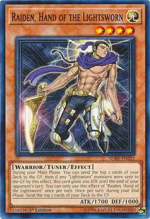 YuGiOh Structure Deck: Rokket Revolt Common Raiden, Hand of the Lightsworn SDRR-EN021