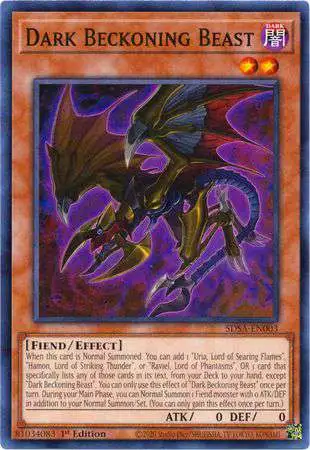 YuGiOh Sacred Beast Structure Deck Common Dark Beckoning Beast SDSA-EN003