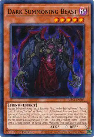 YuGiOh Sacred Beast Structure Deck Common Dark Summoning Beast SDSA-EN005