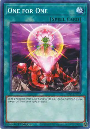 YuGiOh Sacred Beast Structure Deck Common One for One SDSA-EN027