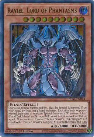 YuGiOh Sacred Beast Structure Deck Ultra Rare Raviel, Lord of Phantasms SDSA-EN044