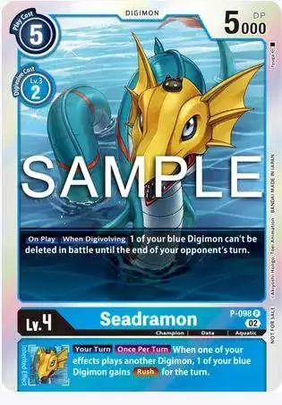 Digimon Trading Card Game Promo Seadramon P-098 [Limited Card Pack Ver.2]
