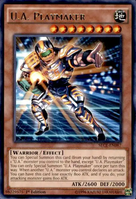 YuGiOh Secrets of Eternity Rare U.A. Playmaker SECE-EN087