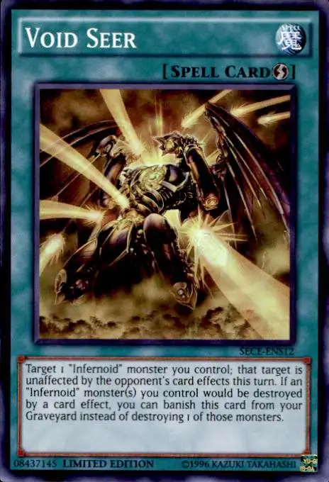 YuGiOh Secrets of Eternity Super Edition Super Rare Void Seer SECE-ENS12
