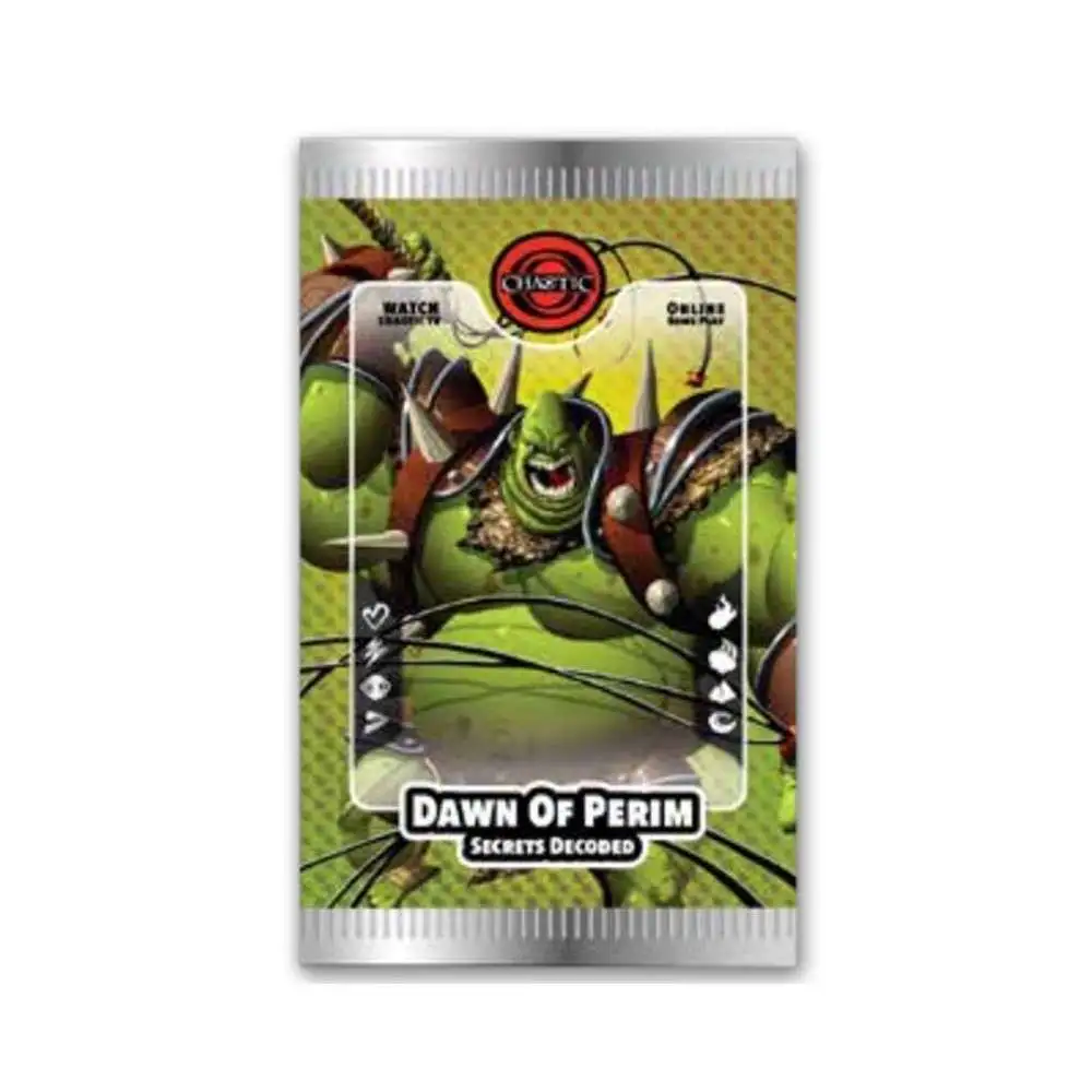 dawn of perim booster box Chaotic Trading Card Game Dawn of Perim Secrets Decoded Booster Box 18 Packs  Panini
