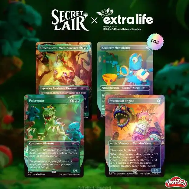MtG Trading Card Game Play-Doh Squishful Thinking Secret Lair Series [Foil Edition]