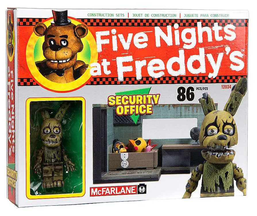 Begyndelsen Kontrovers historisk McFarlane Toys Five Nights at Freddys Security Office Construction Set  Springtrap - ToyWiz