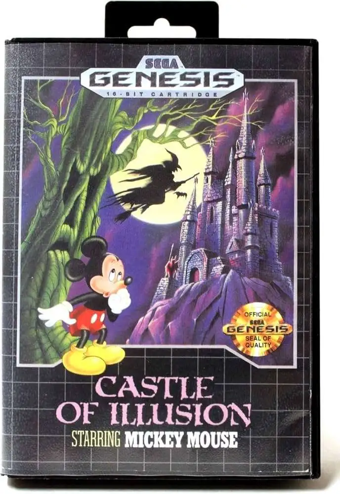 Sega Genesis Castle of Illusions Starring Mickey Mouse Video Game [Box and Manual ONLY]