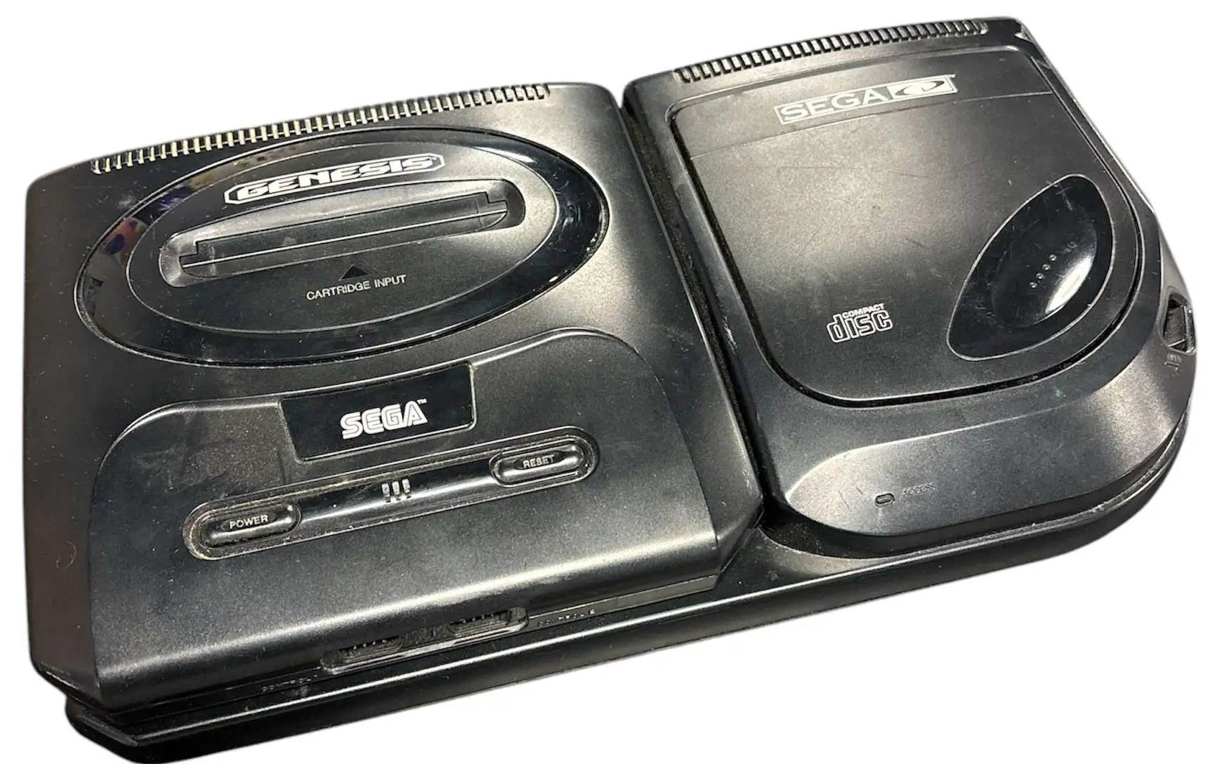 Sega CD Model 2 Video Game Console [with wiring]