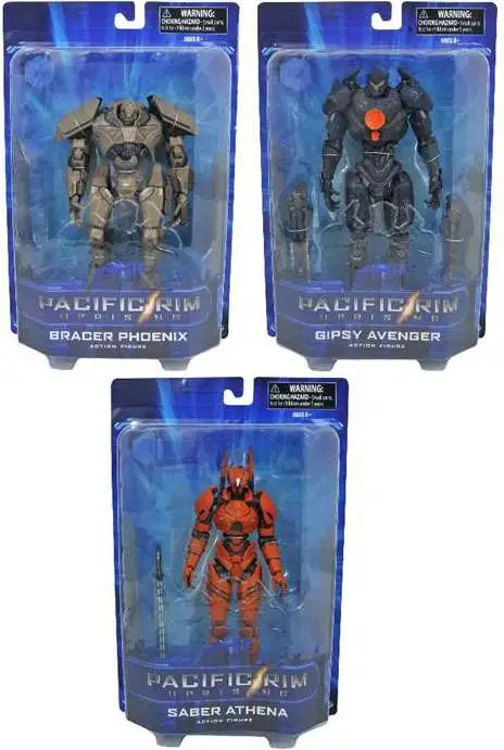Pacific Rim: Uprising Series 1 Gipsy Avenger, Bracer Phoenix & Saber Athena Exclusive Set of 3 Action Figures [Blister Card Packages]