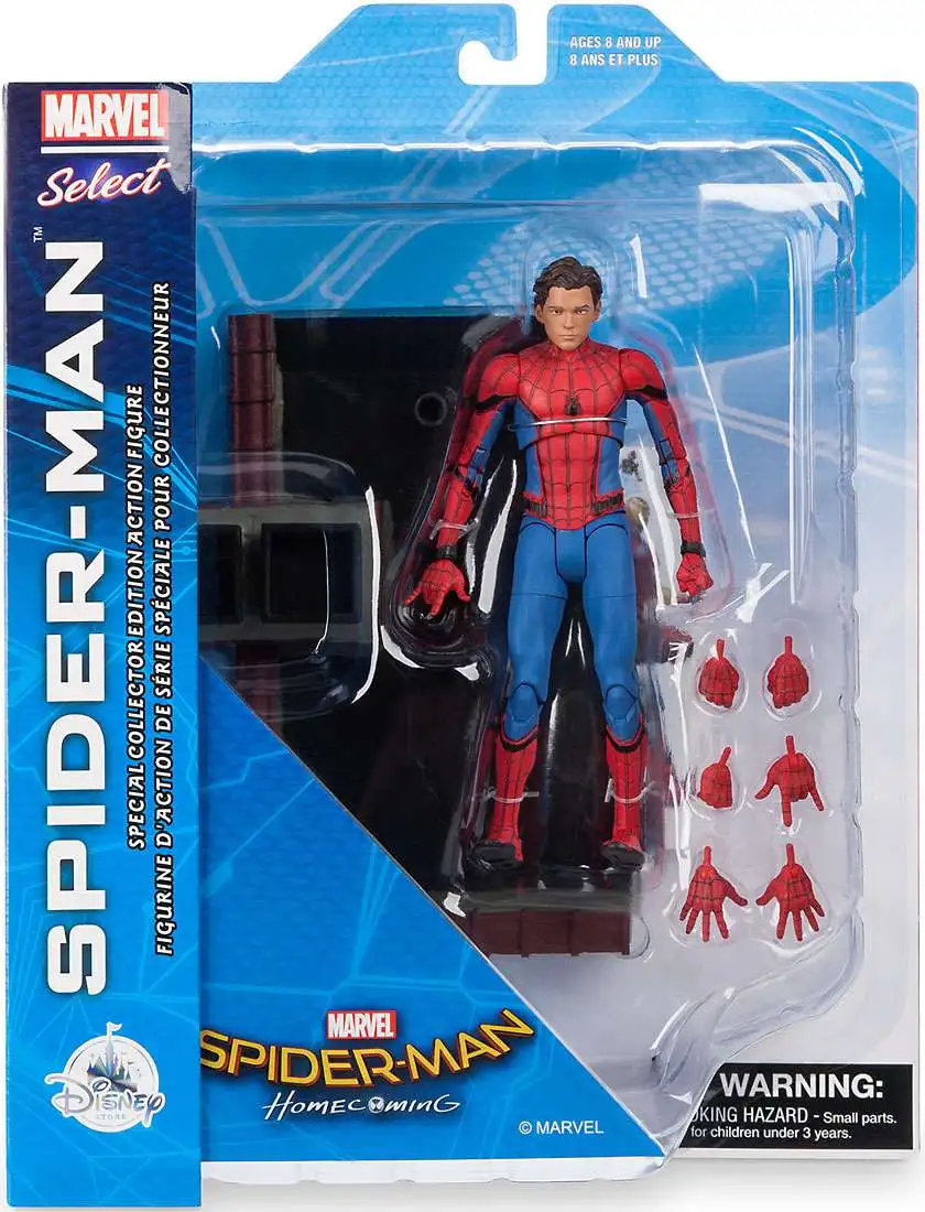 Spider-Man: Homecoming Marvel Select Spider-Man Exclusive Action Figure [Unmasked]