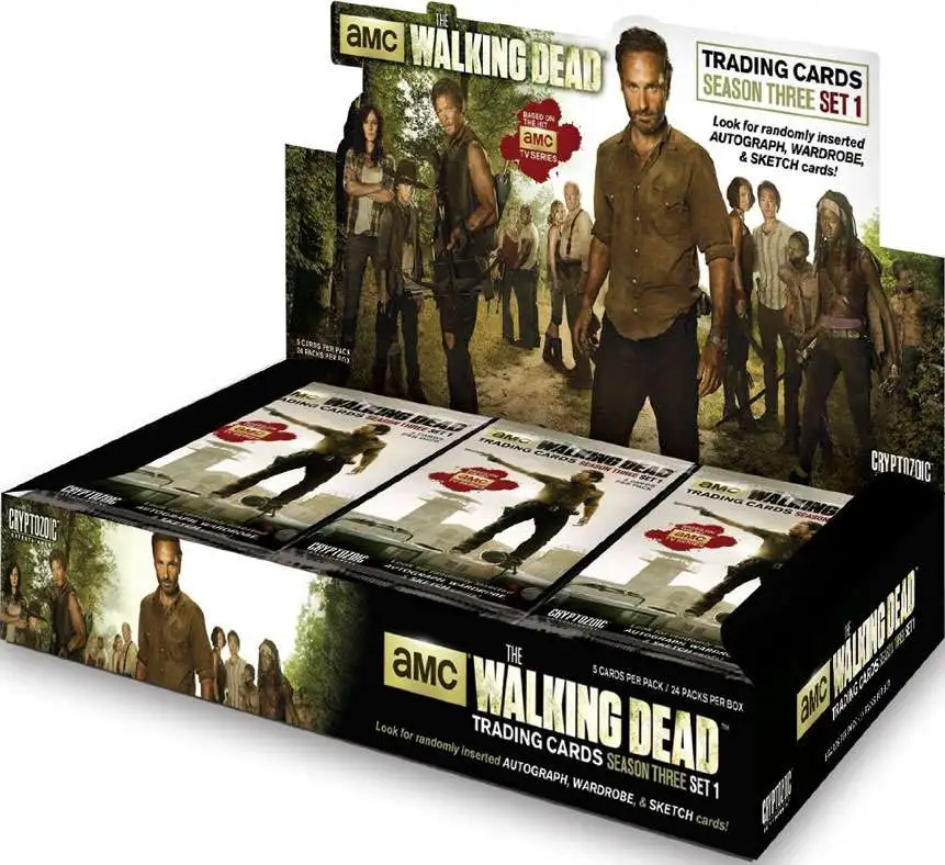 24 Packs Walking Dead Comic Book Trading Cards 