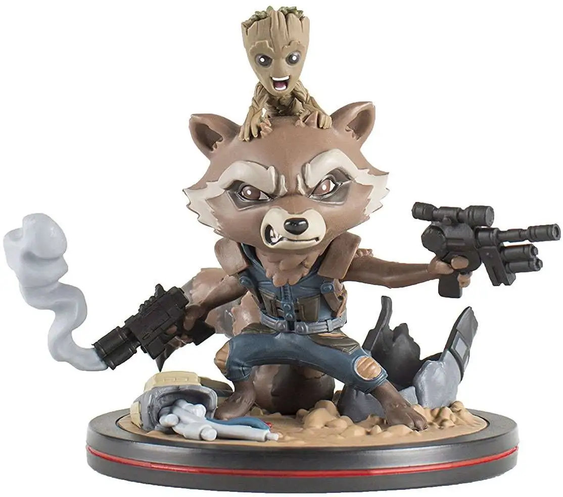 Guardians of the Galaxy Q-Fig Rocket Raccoon Diorama Figure Mechanix -
