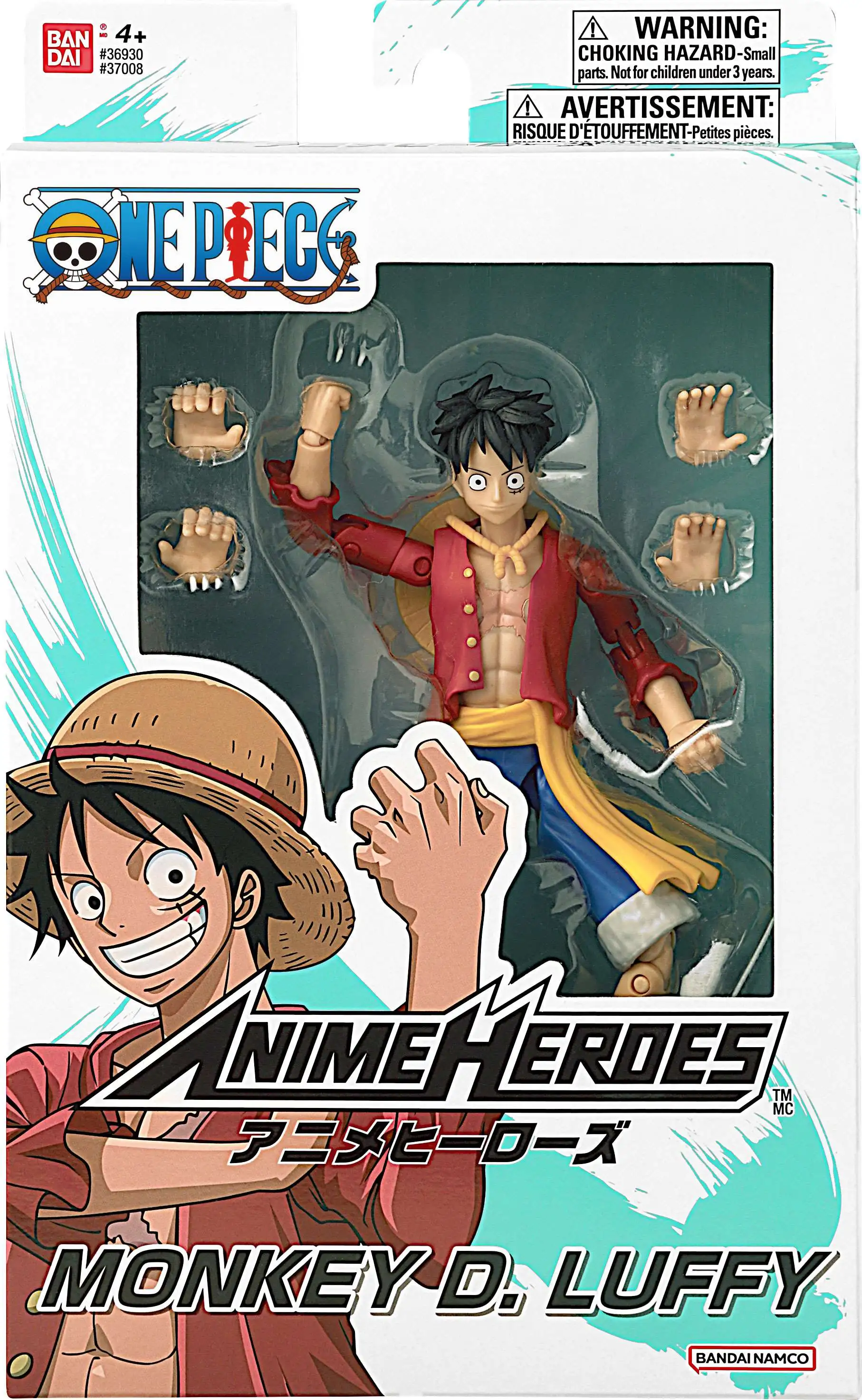 Bandai One Piece Anime Heroes Monkey D. Luffy 6 Inch Action Figure  Brand2021 for sale online