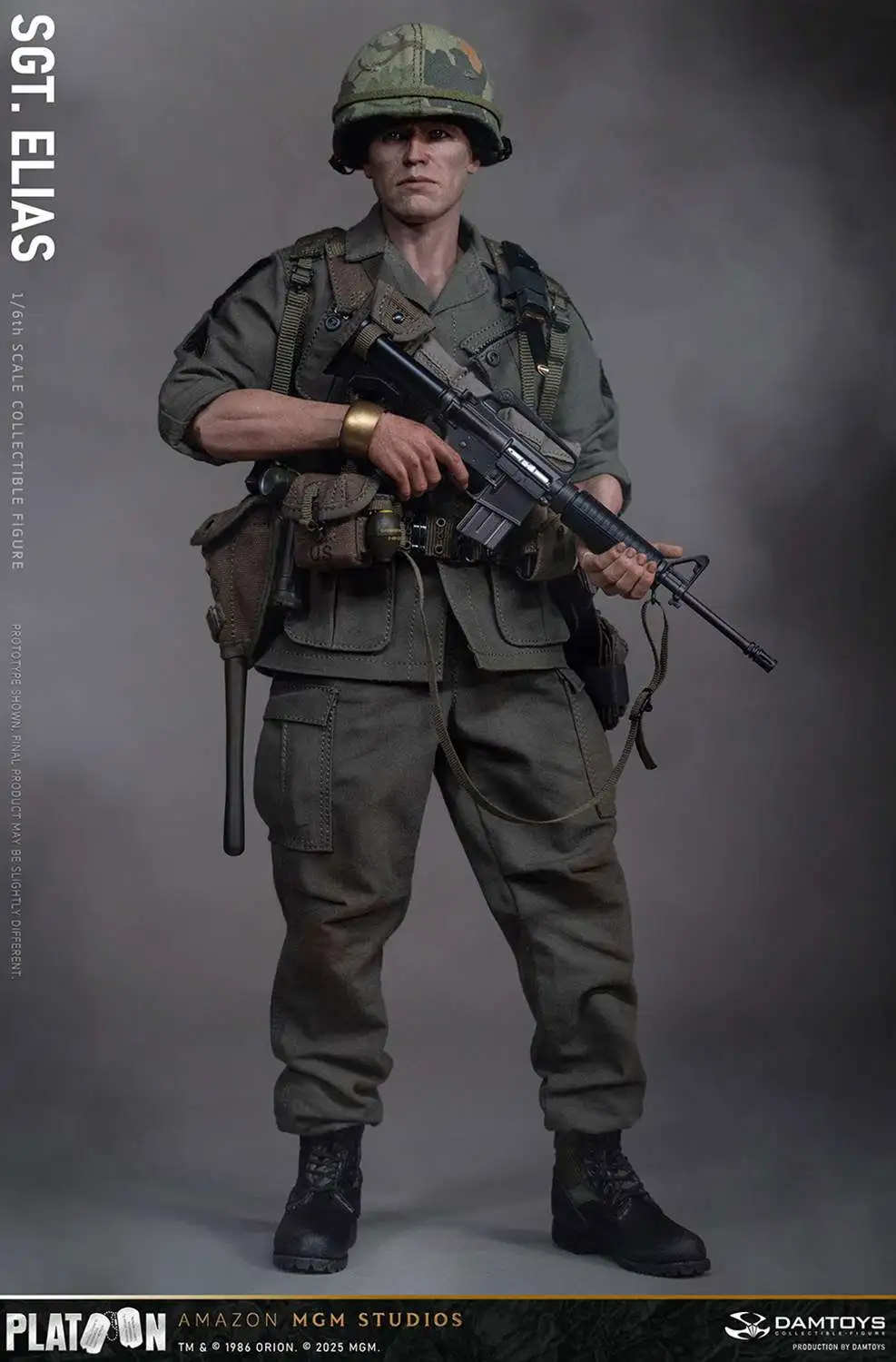 プラトーン Sgt. Elias 12インチフィギュア Platoon Sergeant Elias 12 Collectible 16 Scale Figure Damtoys - ToyWiz