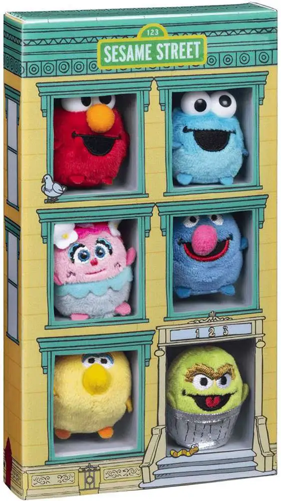 7 Gund Sesame Street Elmo/Grover/Big Bird/Oscar/Cookie/Abby/Zoe Bean Bag Plush 