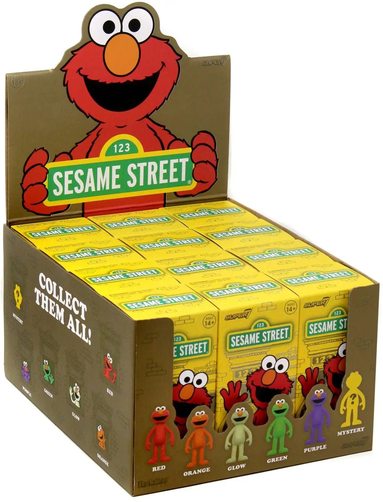 Sesame Street ReAction Sesame Street Wave 4 Elmo 3.75 Mystery Box