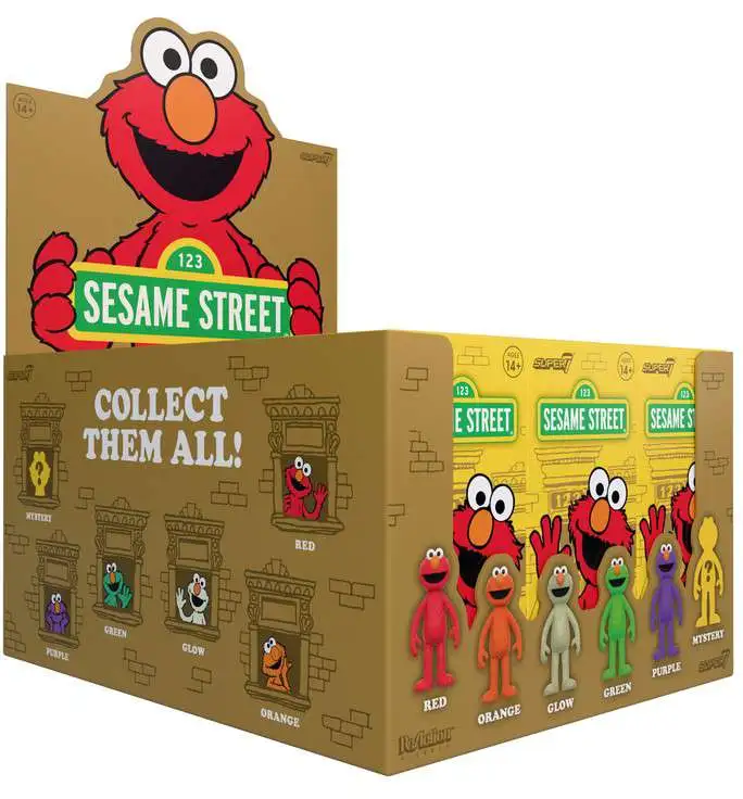Sesame Street ReAction Wave 6 Elmo 3.75 Mystery Box 12 Packs